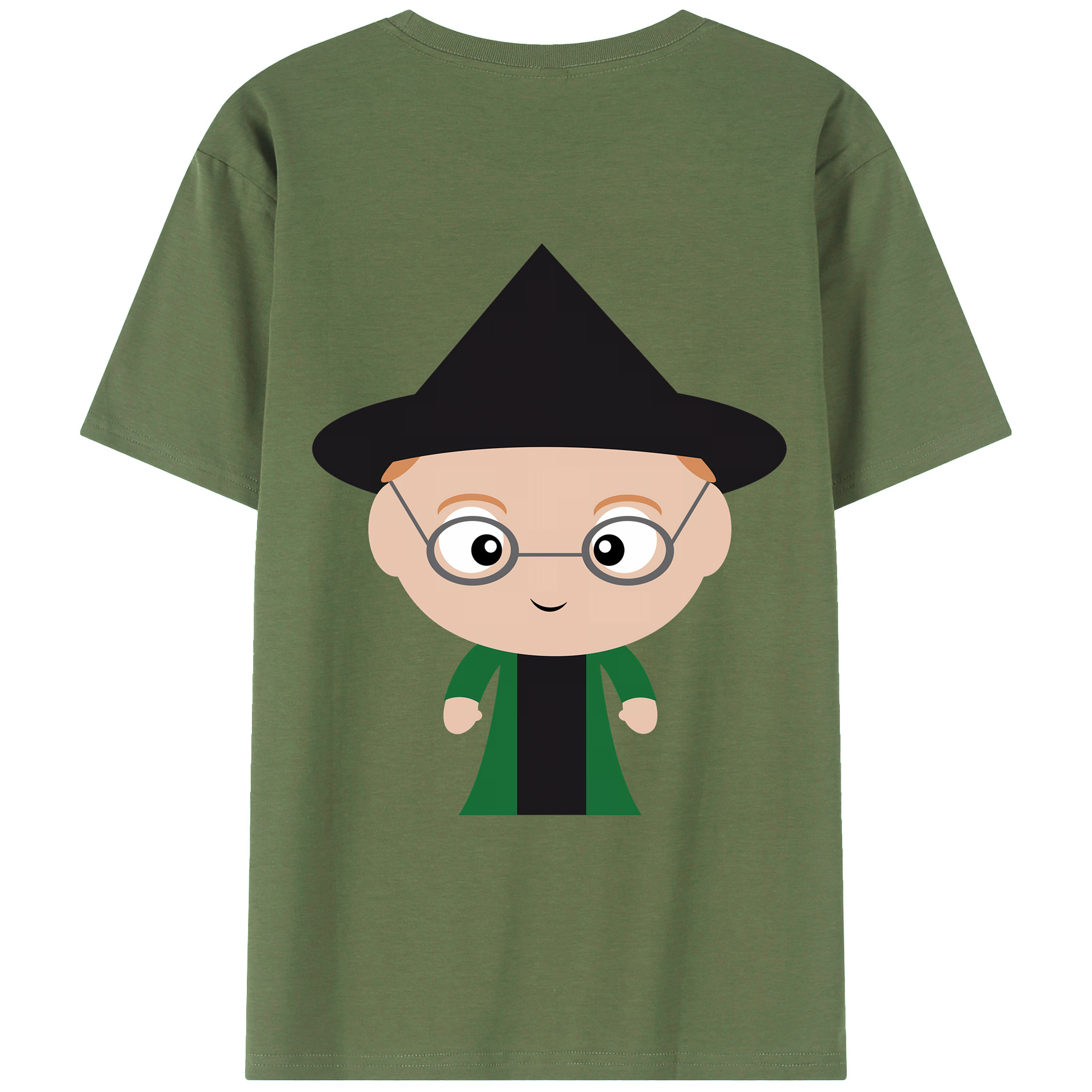 （画像用） Harry Potter ハリー・ポッターシリーズ 綿100％ メンズ半袖Tシャツ（バックプリント） 通気性